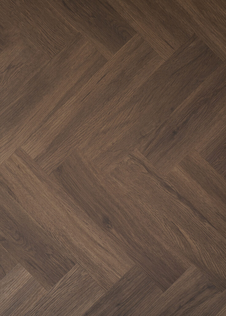 Dark Umber — LVT Herringbone