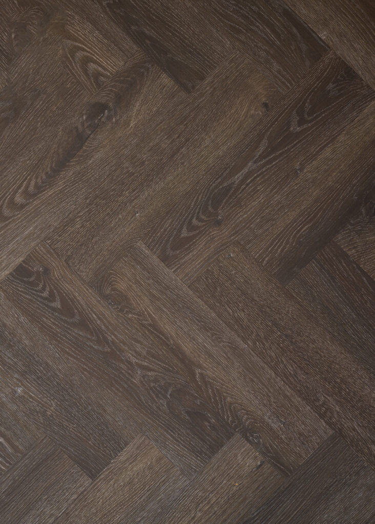 Ebony Oak — LVT Herringbone