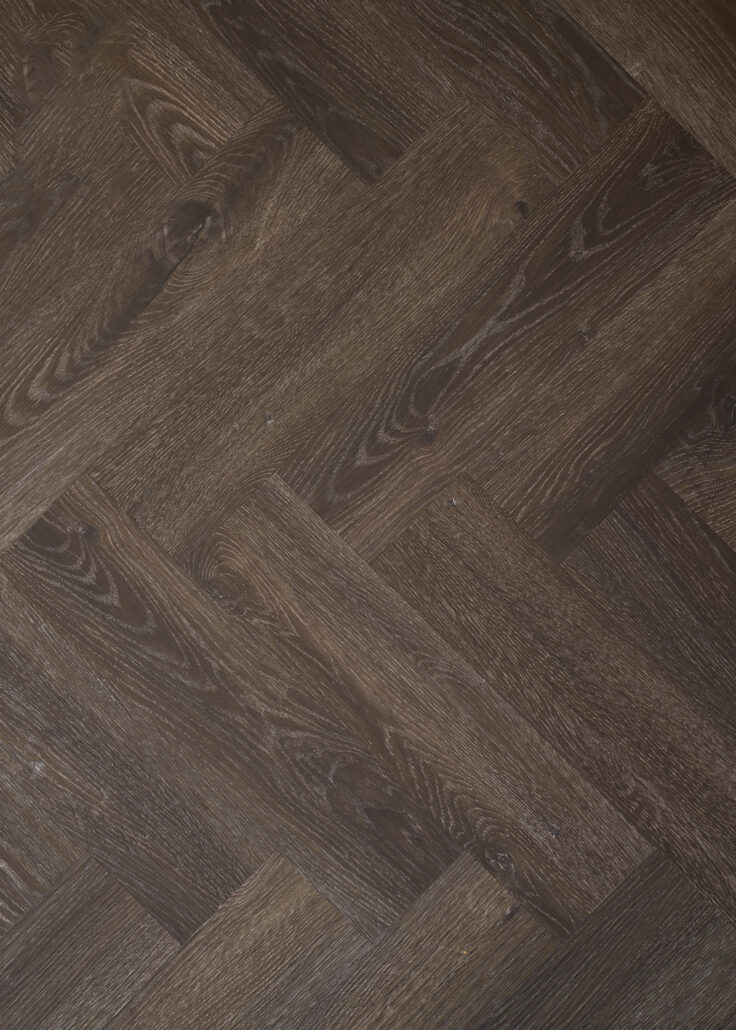 Ebony Oak — LVT Herringbone