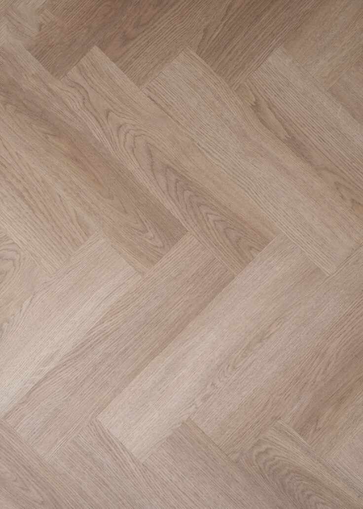 Ivory White — LVT Herringbone
