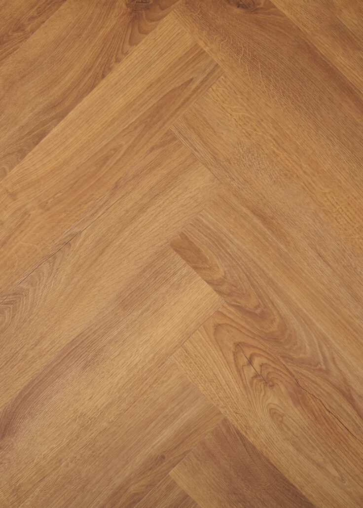 Kentucky Oak Honey Brown — Laminate Herringbone